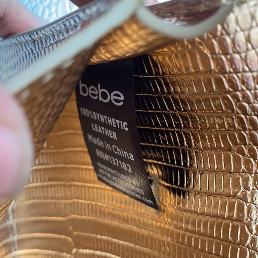 NWT—Bebe Golden Gold Belt Bag - Picture 4 of 9